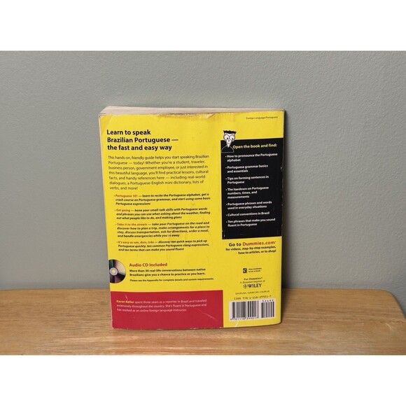 Portuguese For Dummies 2nd edition by Keller, Karen (2013) Paperback - No CD - Picture 4 of 4